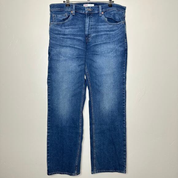 Levi Strauss Signature Loose Relaxed Baggy Denim Jeans Y2K Medium Wash Men 34x32 - Picture 1 of 9